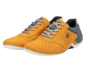 Rieker Sneaker 07506 (Kunstleder) gelb/blau Herren, Größe Euro (US) 46 (12)