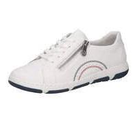 Rieker Damen Low-Top Sneaker 42424, Frauen Halbschuhe, lose Einlage,Turnschuhe,Laufschuhe,straßenschuhe,Strassenschuhe,Weiss (80),41 EU / 7.5 UK