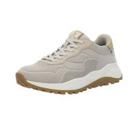 Sneaker RIEKER SPORT, Herren, Gr. 43, beige (hellbeige), Lederimitat, Textil, Schuhe Sneaker, Schnürschuh, Sport-Sneaker für Maschinenwäsche geeignet (49490146-43) hellbeige