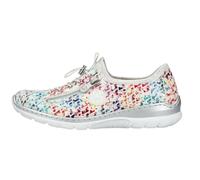 Rieker Sneaker L3252-90 Kunstleder Mehrfarbig Weiß/Silber Damen Größe 42