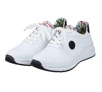Rieker Damen Low-Top Sneaker M4903, Frauen Halbschuhe, lose Einlage,straßenschuhe,Strassenschuhe,Sportschuhe,Freizeitschuhe,Weiss (80),37 EU / 4 UK