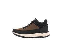 Sneaker RIEKER SPORT, Herren, Gr. 44, braun (braun, schwarz), Leder, Lederimitat, Textil, Schuhe Sneaker, Freizeitschuh, Outdoorschuh, Schnürboots mit TEX-Membran (86362636-44) braun, schwarz