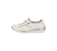 Sneaker RIEKER "Rieker Sneaker Lederimitat", Damen, Gr. 36, weiß, Lederimitat, Schuhe Sneaker (34119136-36) weiß