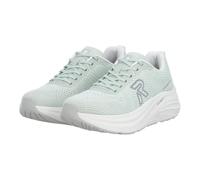 Plateausneaker RIEKER SPORT, Damen, Gr. 41, mint, Textil, unifarben, Schuhe Plateausneaker, Freizeitschuh, Halbschuh, Schnürer mit leichter Laufsohle (73207931-41) mint