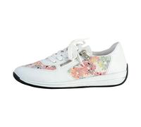 Rieker Sneaker mit Reißverschluss, Leder, N111, Weiß, mehrfarbig, 37 EU