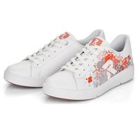 Rieker Sneaker R-Evolution (Glattleder) 41901-80 weiss/orange Damen, Größe Euro (US) 37 (6)