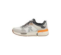 Rieker Herren-Sneaker Grau-Orange-Weiß Größe 46