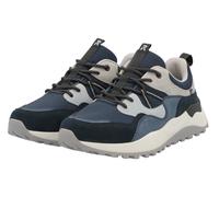 Slip-On Sneaker RIEKER SPORT "Castello", Herren, Gr. 44, grau (dunkelblau, grau), Textil, Lederimitat, sportlich, Schuhe, Halbschuh, Freizeitschuh, Slip in mit herausnehmbarer Soft-Einlage (91725045-4