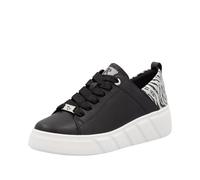 Rieker Damen Schnürschuhe W2602 – Glattleder, Soft-Einlage – Schwarz Größe 39
