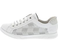 Rieker Damen Low-Top Sneaker 45606, Frauen Halbschuhe, lose Einlage,Sportschuhe,Freizeitschuhe,Turnschuhe,Laufschuhe,Weiss (80),38 EU / 5 UK