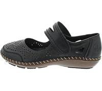 Rieker Damen 44875 Mary Jane Halbschuhe, schwarz, 37 EU