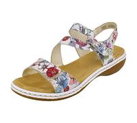 Rieker Sphere Womens Riptape Sandals 38 White Multi