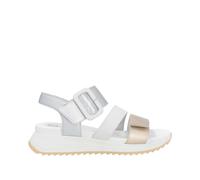 Rieker Sport Damen Riemchensandalen Silber, Damen, Größe: 37, Material: Glattleder/Textil