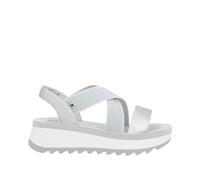 Rieker Sport Damen Riemchensandalen Silber, Damen, Größe: 40, Material: Glattleder/Textil
