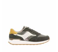 Rieker Sport Damen Sneaker Low Khaki, Damen, Größe: 38, Material: Leder/Textil