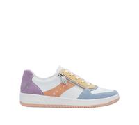Rieker Damen Halbschuhe M5520-91 aqua/weiß/sun/aprikot/blasslila Größe 37