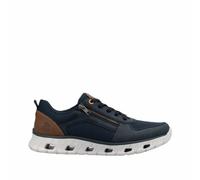 Rieker Sport Herren Sneaker Low Blau, Herren, Größe: 42, Material: Kunstleder/Textil