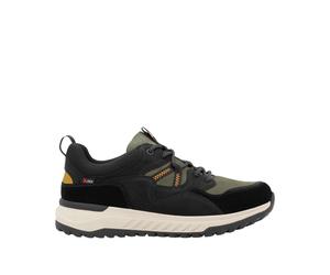 Rieker Sport Herren Sneaker Low Schwarz, Herren, Größe: 44, Material: Leder/Textil