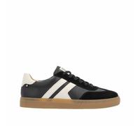 Rieker Sport Herren Sneaker Low Schwarz, Herren, Größe: 45, Material: Glattleder/Leder