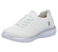 RIEKER Sport Slip-On Sneaker, Slipper, Freizeitschuh, Schlupfschuh mit Elastik-Einstieg (60116044-39) weiß