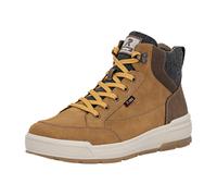 Schnürstiefelette RIEKER "Rieker Stiefelette Leder", Herren, Gr. 43, braun (beige, braun), Leder, casual, Schuhe (43450711-43) beige, braun