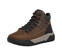 Schnürstiefelette RIEKER "Rieker Stiefelette Leder", Herren, Gr. 43, schwarz, braun, Leder, Schuhe (90039460-43) schwarz, braun