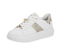 FSK Damen Halbschuhe weiss/muschel/gold-silber - Gr. - 42