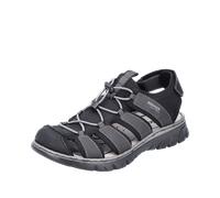 Rieker - Sportliche Sandalette schwarz - Gr. - 42
