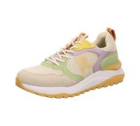Rieker Keilsneaker SPORT Damen Gr. 41 Creme Pastell Synthetik/Textil gep. Schaftrand