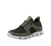 Rieker Herren Slip-On Sneaker RIEKER SPORT – dunkelgrün, Nubuklederimitat/Textil – Gr. 44