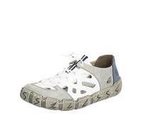 Rieker - Sportlicher Slipper weiss kombi - Gr. - 37
