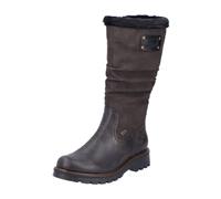 Winterstiefel RIEKER Gr. 39, Normalschaft, braun (dunkelbraun-schwarz) Damen Schuhe (54348837-39) dunkelbraun-schwarz