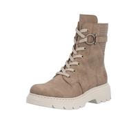 Schnürstiefelette RIEKER "Rieker Stiefelette Lederimitat", Damen, Gr. 41, braun, Lederimitat, Schuhe Schnürstiefelette (38734330-41) braun