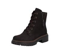 Rieker 72617-00 Damen Schnürboot Synthetik schwarz/Leo schwarz/Leo
