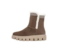 Stiefelette RIEKER "Rieker Stiefelette Leder", Damen, Gr. 36, braun (dunkelbraun), Leder, Schuhe (94867954-36) dunkelbraun
