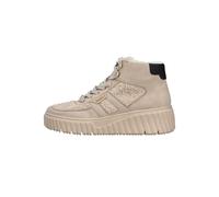 Schnürstiefelette RIEKER "Rieker Stiefelette Lederimitat", Damen, Gr. 36, beige (beige, schwarz), Lederimitat, casual, Schuhe (86814743-36) beige, schwarz