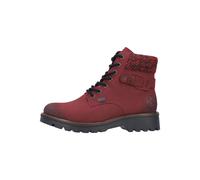 Rieker Damen Schnürstiefeletten 73225, Frauen Stiefeletten, wasserabweisend, riekerTEX,Bootee,Booties,halbstiefel,Kurzstiefel,rot (35),38 EU / 5 UK