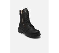 Winterstiefelette RIEKER, Damen, Gr. 40, schwarz, Lederimitat, unifarben, Schuhe, Schnürboots, Schnürstiefelette, Blockabsatz, mit markanter Profilsohle, Topseller (41217242-40) schwarz