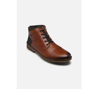 Rieker Herren Schnürstiefel Braun, Herren, Größe: 45, Material: Glattleder/Textil