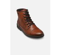 Schnürstiefelette RIEKER "Rieker Stiefelette Glattleder", Herren, Gr. 42, braun, Glattleder, casual, Schuhe (34520220-42) braun