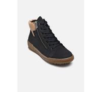 Rieker Damen N0709 Schnürstiefel, blau 15, 41 EU Weit