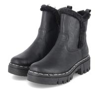 Rieker Stiefeletten - Gr. 41 - Schwarz - Textil & Synthetik