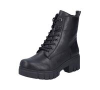 Rieker Schnürstiefelette 74530 Damen Lederimitat Schwarz Gr. 39 lose Einlage