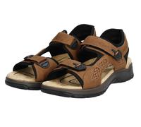 Trekkingsandale RIEKER Gr. 44, schwarz (hellbraun, schwarz) Herren Schuhe (75840034-44) hellbraun, schwarz