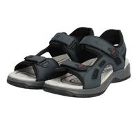 Rieker Herren Klassische Sandalen 26955, Männer Sandalen,Strandschuhe,Sandaletten,klettsandalen,bequem,Sommerschuhe,blau (14),44 EU / 9.5 UK