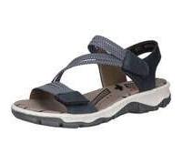 Riemchensandale RIEKER Gr. 42, blau (jeansblau) Damen Schuhe Sandalen im Sportslook (53884548-42)