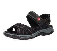 Rieker Damen Klassische Sandalen 68851, Frauen Sandalen,Sommerschuhe,Freizeitschuhe,offene Schuhe,Strandschuhe,schwarz (02),37 EU / 4 UK