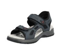 Rieker Herren Klassische Sandalen 26955, Männer Sandalen,Strandschuhe,Sandaletten,klettsandalen,bequem,Sommerschuhe,blau (14),44 EU / 9.5 UK