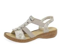 Rieker Trim Womens Sling Back Sandals 39 Rose Metallic