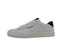 Sneaker RIEKER SPORT, Herren, Gr. 43, bunt (weiß, dunkelblau), Leder, sportlich, Schuhe, mit Leder-Innenfutter, Freizeitschuh, Halbschuh, Schnürschuh (35043044-43) weiß, dunkelblau